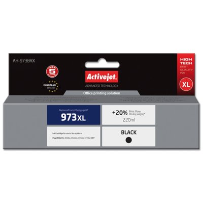 ActiveJet zamiennik HP 973X L0S07AE tusz czarny - 220ml