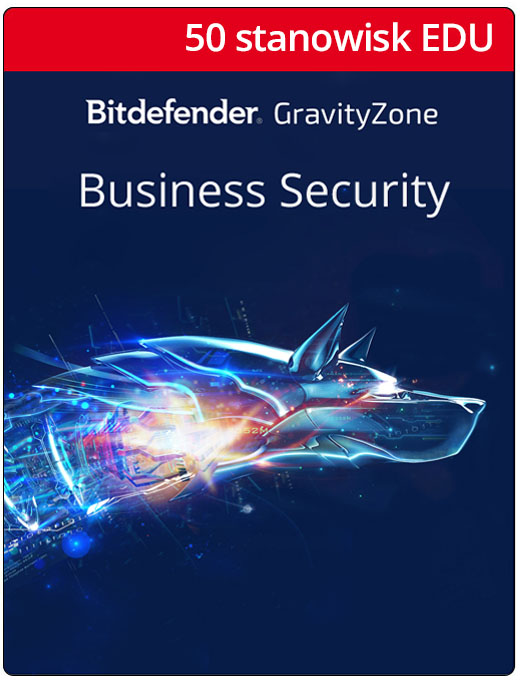 Bitdefender GravityZone Pakiet antywirusowy dla szkół - do 50 stanowisk, 12 miesięcy
