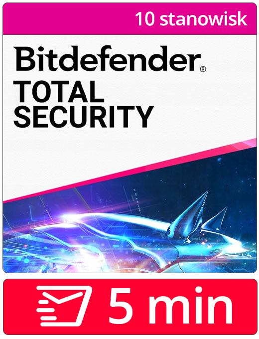 Bitdefender Total Security 2026 Multi-Device (10 stanowisk, 12 miesięcy)