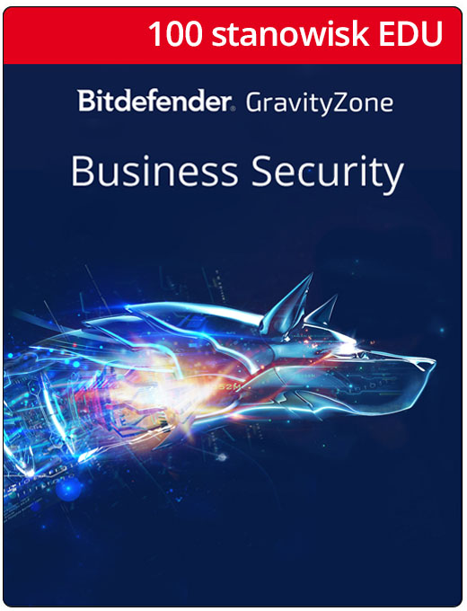 Bitdefender GravityZone Pakiet antywirusowy dla szkół - do 100 stanowisk, 12 miesięcy