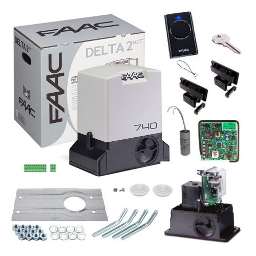 FAAC Zestaw DELTA 2 740 230V BASIC do bram przesuwnych do 500 kg