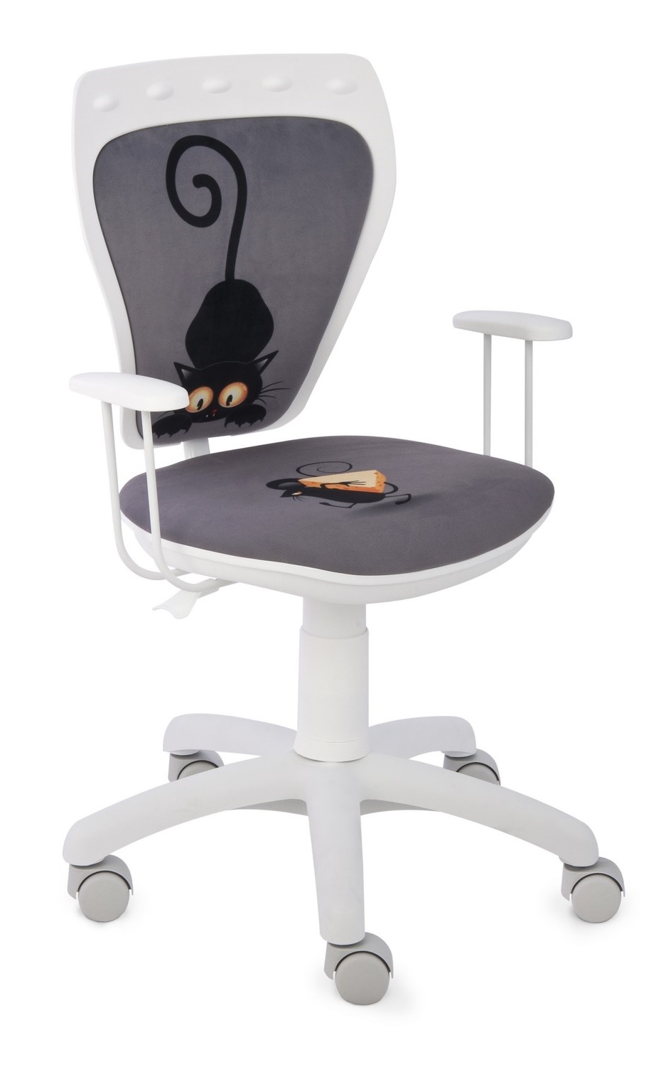 Krzesło dziecięce Ministyle White Kot i mysz, szare