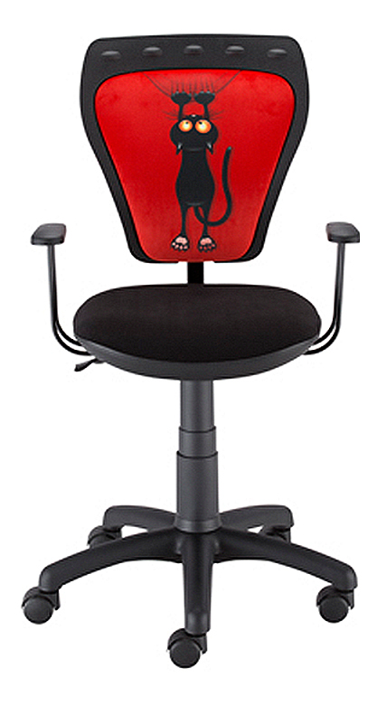 RABAT -10% na Krzesło dziecięce Ministyle gtp Kot, czarne, czerwone do nauki