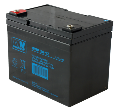 MW Power Akumulator AGM MWP 34-12 12V 34Ah MWP 34-12