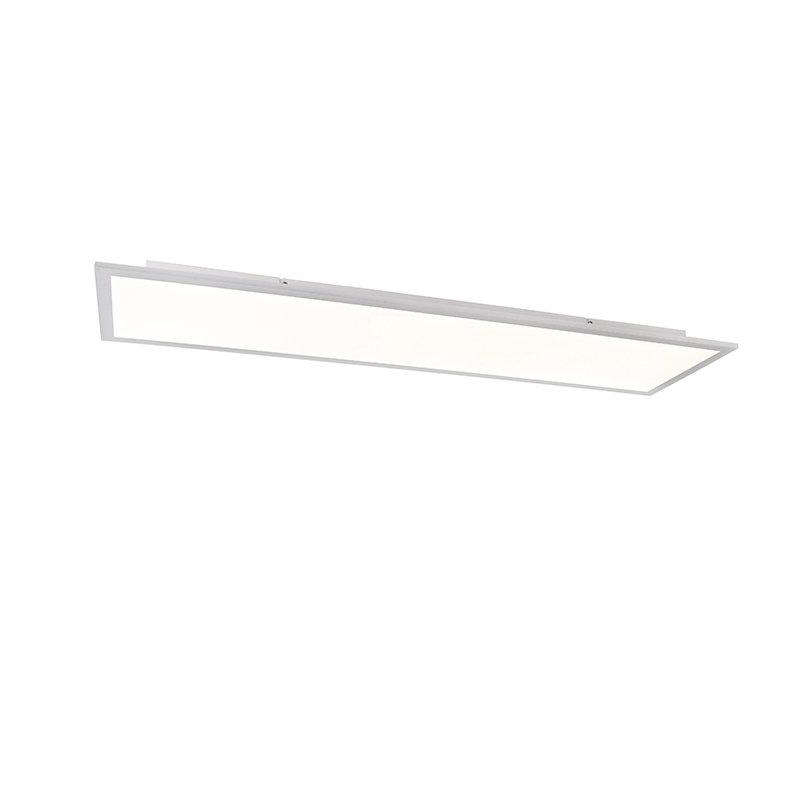 QAZQA Nowoczesny panel LED stalowy 120 cm z LED - Liv