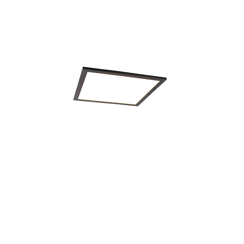 QAZQA Panel LED czarny 40 cm z pilotem - Liv