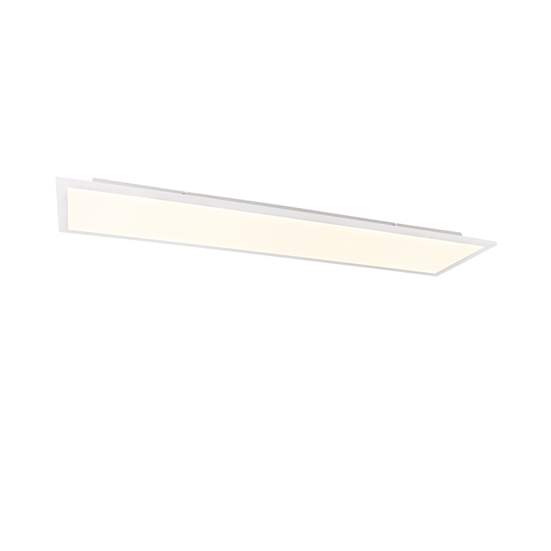 QAZQA Nowoczesny panel LED stalowy 120 cm z diodą LED ściemnialną 4-stopniową - Liv