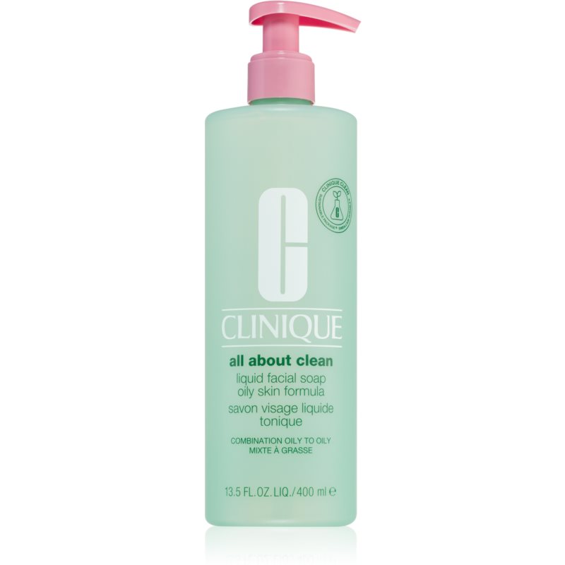 Clinique 3-fazowy system pielęgnacja Liquid Facial Soap unisex, mydła twarzy, 1er Pack (1 X 400 ML) 0020714322021