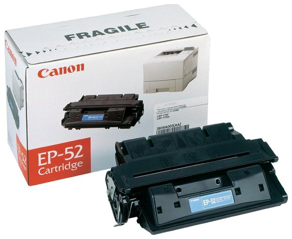 Oryginał Toner Canon EP52 do LBP-1760 LBP-1760E LBP-52 LBP-52X czarny black, 10000 stron, opakowanie zastępcze