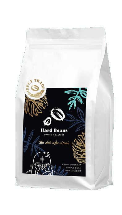 Santos HARD BEANS COFFEE ROASTERS Kawa ziarnista Hard Beans Coffee Roasters Brazylia Colibri 250g 5060257141944