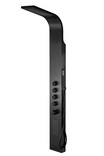 Panel natryskowy w kolorze czarnym S-003 Samsara Corsan