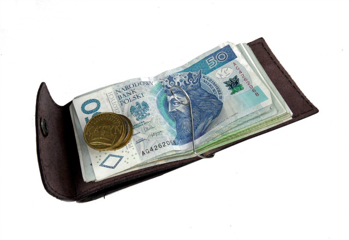 Banknotówka Duża Na Dwie Strony Nap MAGRE (PL) Skóra Naturalna