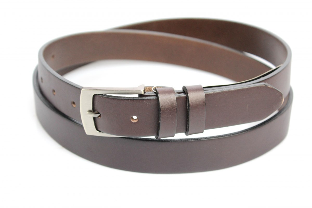 PAS-MAX (PL) Pasek Męski Skórzany PAS-MAX (PL) GŁADKI Skóra Licowa EXTRA 30 mm CZEKOLADOWY