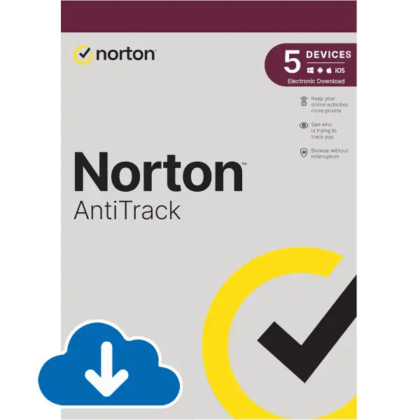 Norton AntiTrack (5 stanowisk, 1 rok) - klucz ESD