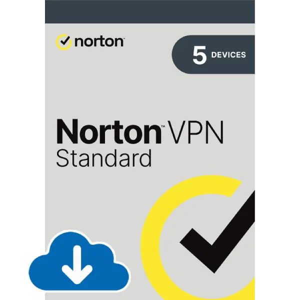 Norton VPN Standard (5 stanowisk, 1 rok) - klucz ESD