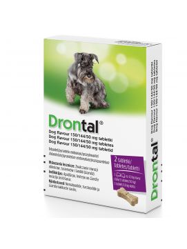 Bayer Drontal Plus Flavour Dla Psów 2Tabl. - Środek Przeciwpasożytniczy