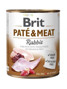 Brit Karma PATÉ & MEAT z królikiem dla psa 800g