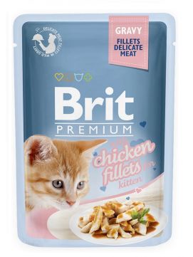 Brit Premium Kot Premium with Chicken Fillets for KITTEN GRAVY 85g
