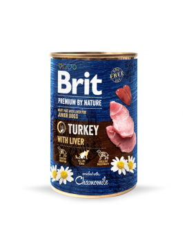 Brit Premium By Nature Puszka Indyk z Wątróbką 800g