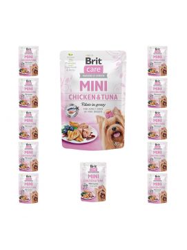 Brit Care Pies Care MINI Chicken&Tuna Karma z kurczakiem i tuńczykiem dla psa 85g