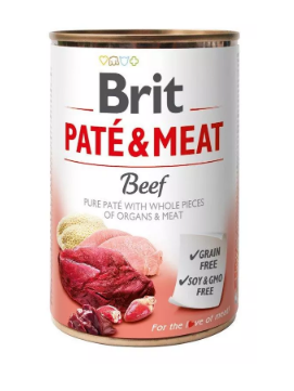 Brit Pate & Meat Dog Beef puszka 800g