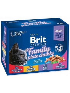 Brit Premium Cat Adult Multipack Saszetki 12X100G