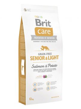 Brit Care Grain-Free Senior&Light Salmon&Potato 12 kg