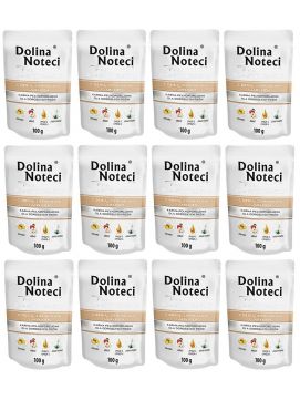 Dolina Noteci Premium Małe Rasy Gęś, Ziemniaki i Jabłko 12 x 100 G