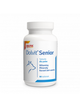 Dolfos Senior - preparat mineralno - witaminowy dla starszych psów 90tab.