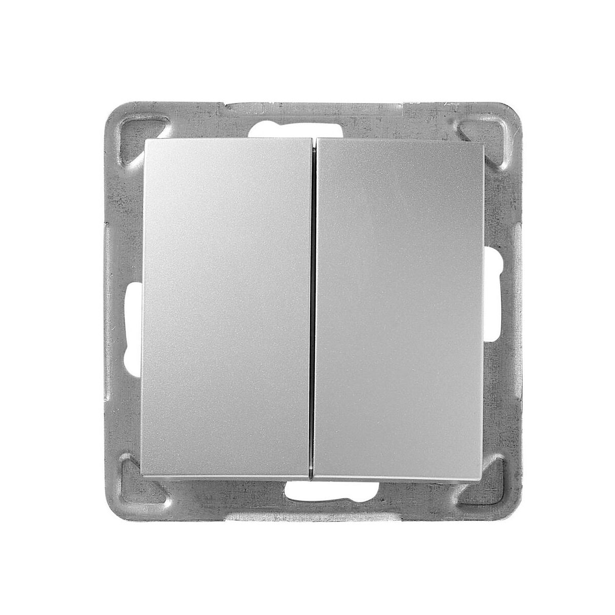 LEDart wiecznikowy Ospel Impresja ŁP-2Y/m/18, bez ramki, kolor srebrny