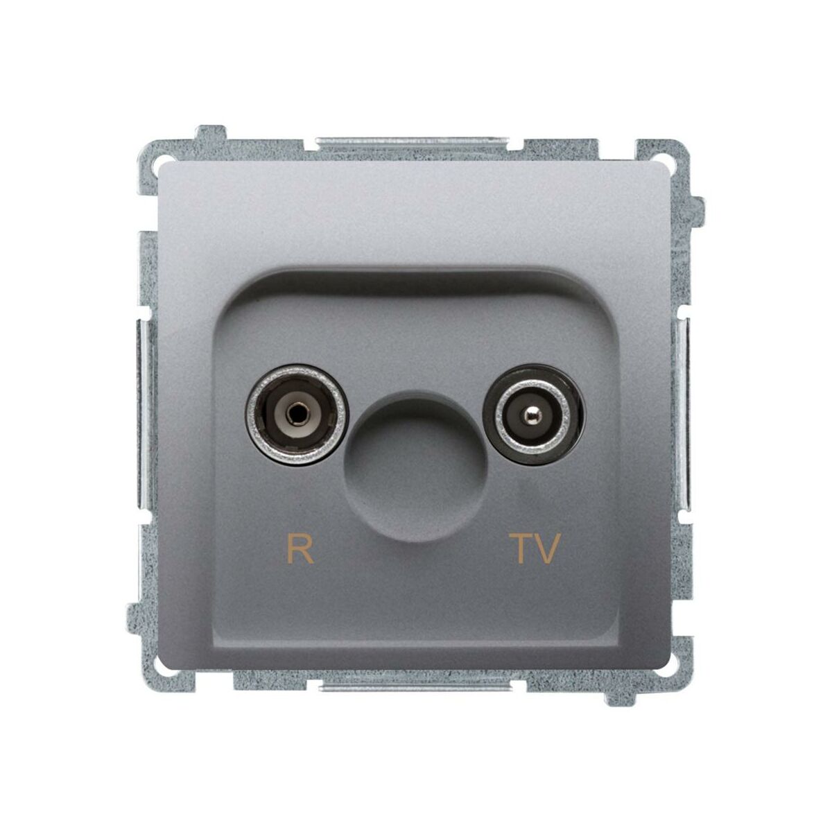 Kontakt Simon Gniazdo RTV końcowe BASIC inox