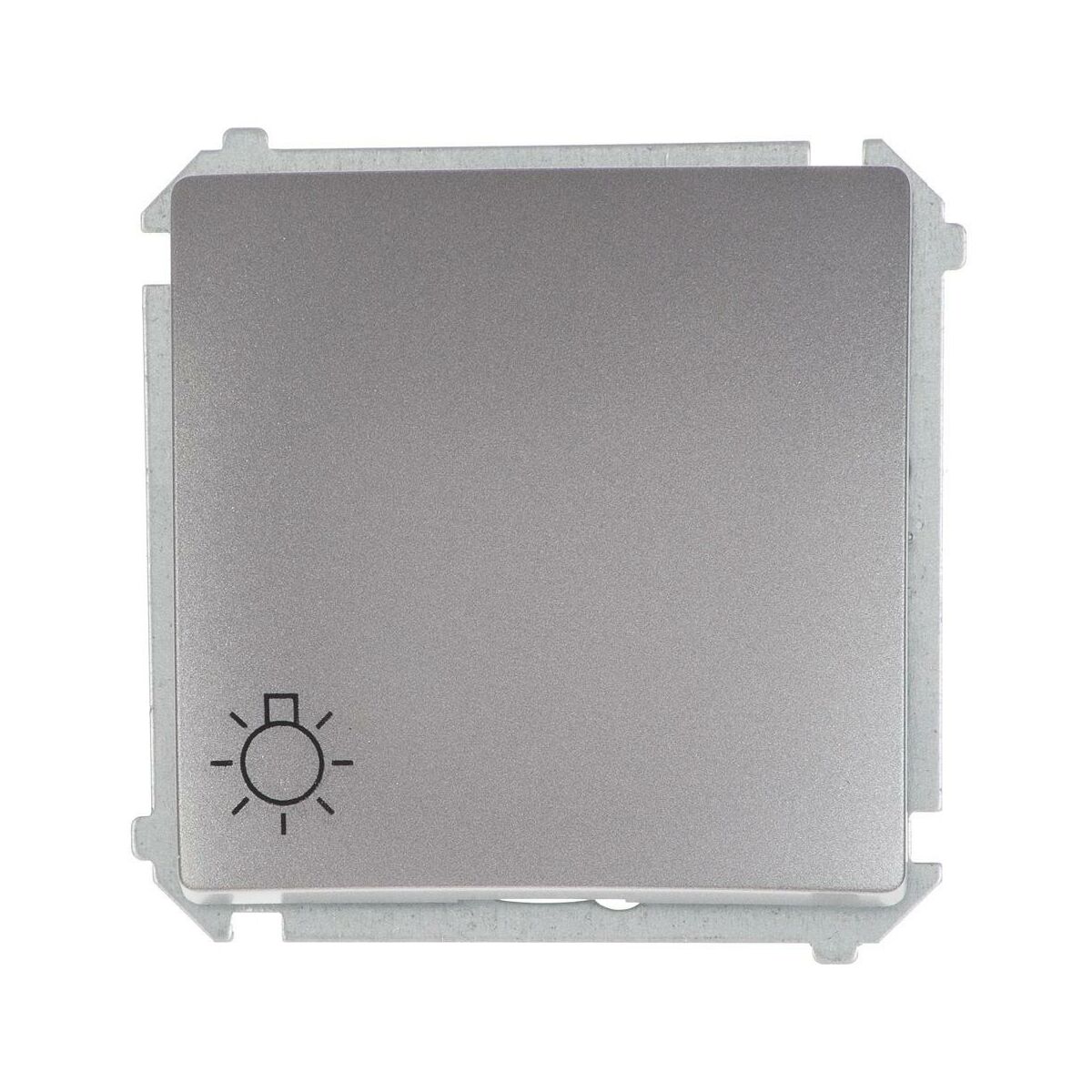 Simon Przycisk światło BASIC inox, metalizowany