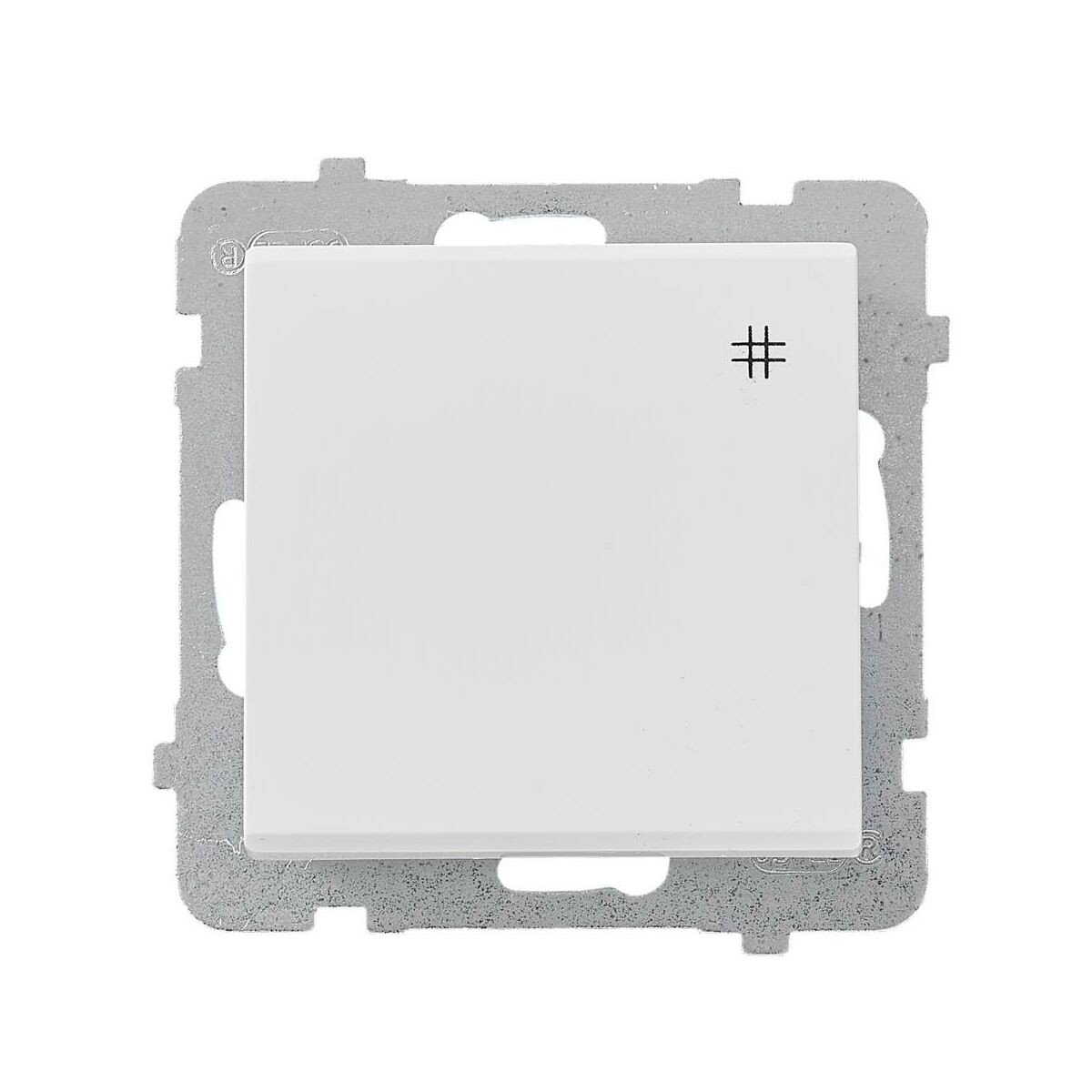 LEDart krzyżowy, Ospel SONATA ŁP-4R/m/00, bez ramki, kolor biały