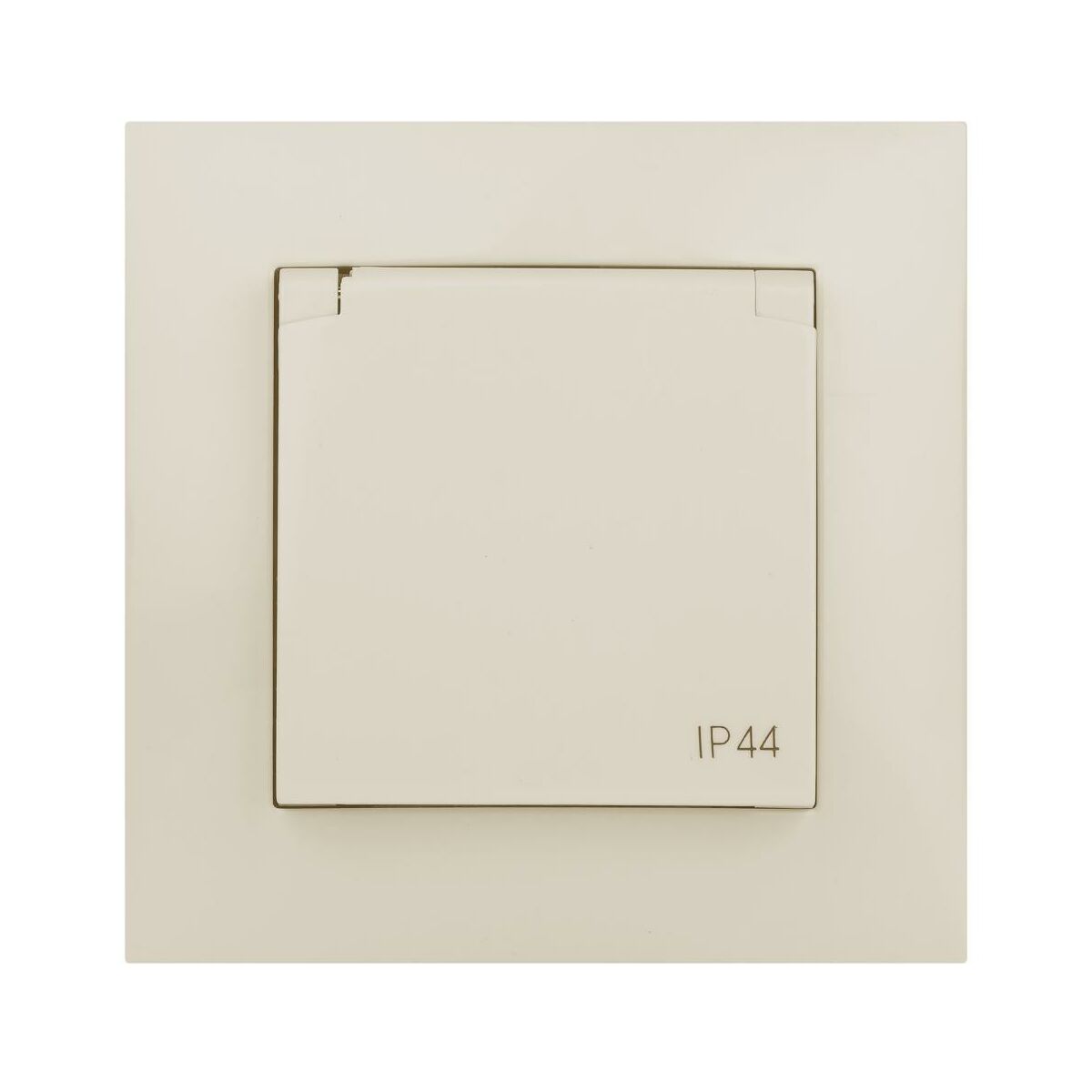 LEDart ELEKTRO - PLAST pojedyncze z klapką 2P + Z CARLA kremowy ELEKTRO - PLAST