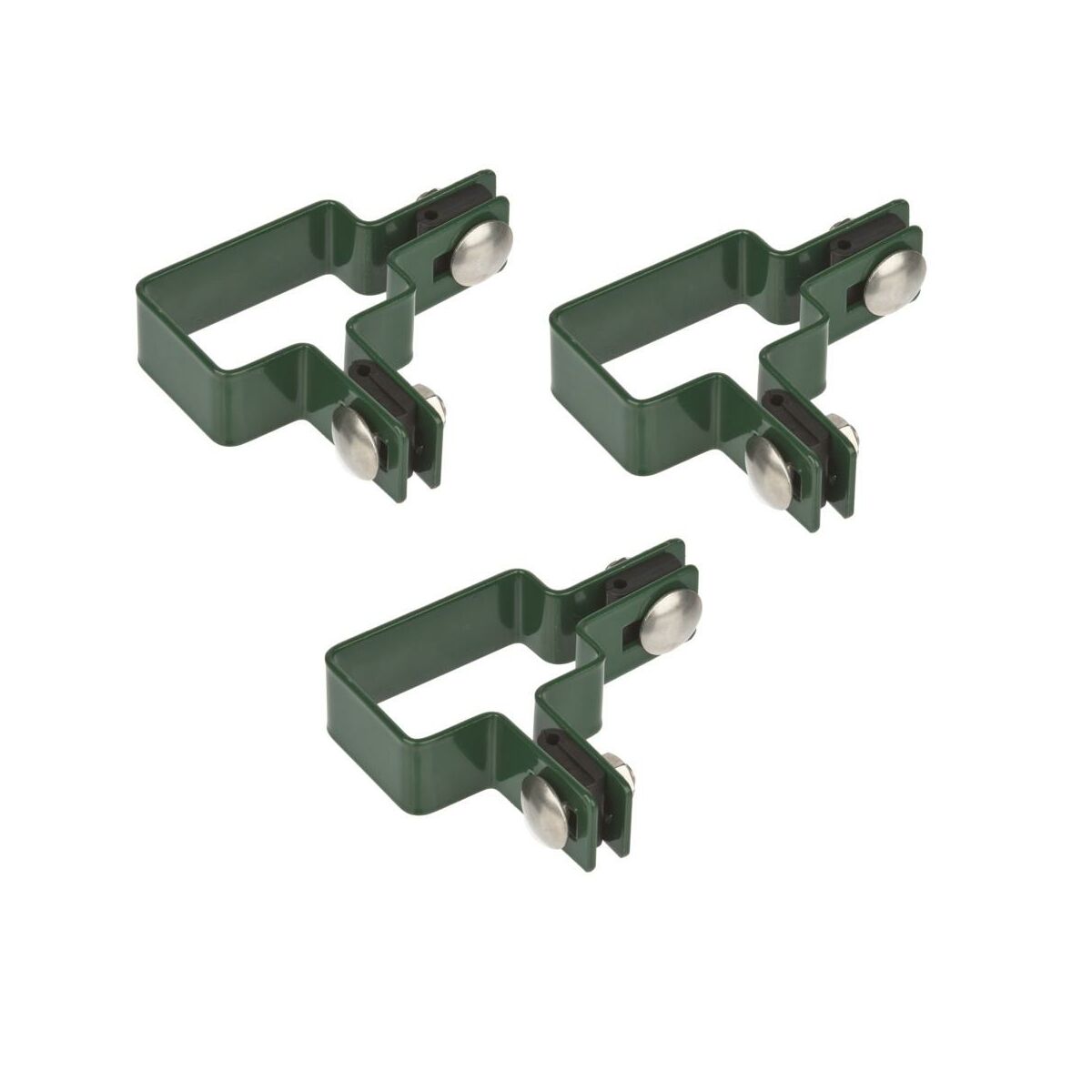 Obejma narożna 40x60 mm 3szt. zielona