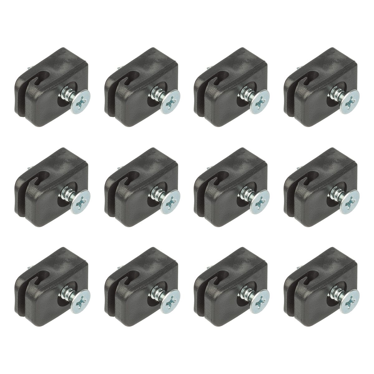 Przelotki do siatek 12szt. antracytowe 5905309200227