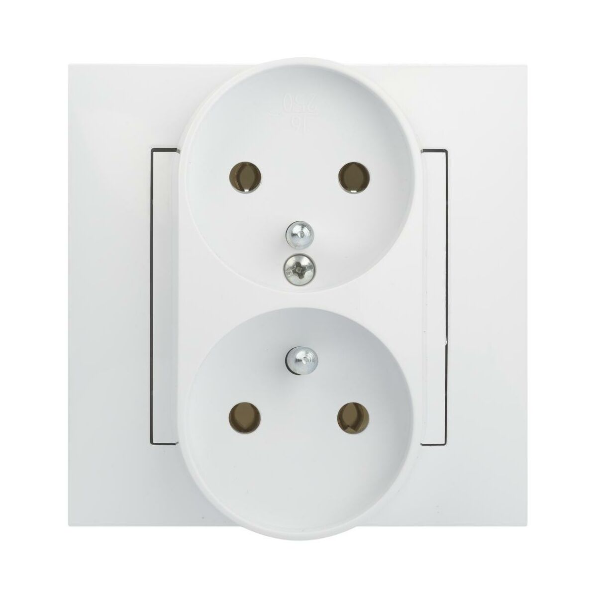 LEDart ELEKTRO - PLAST podwójne 2 x 2P + Z CARLA biały ELEKTRO - PLAST