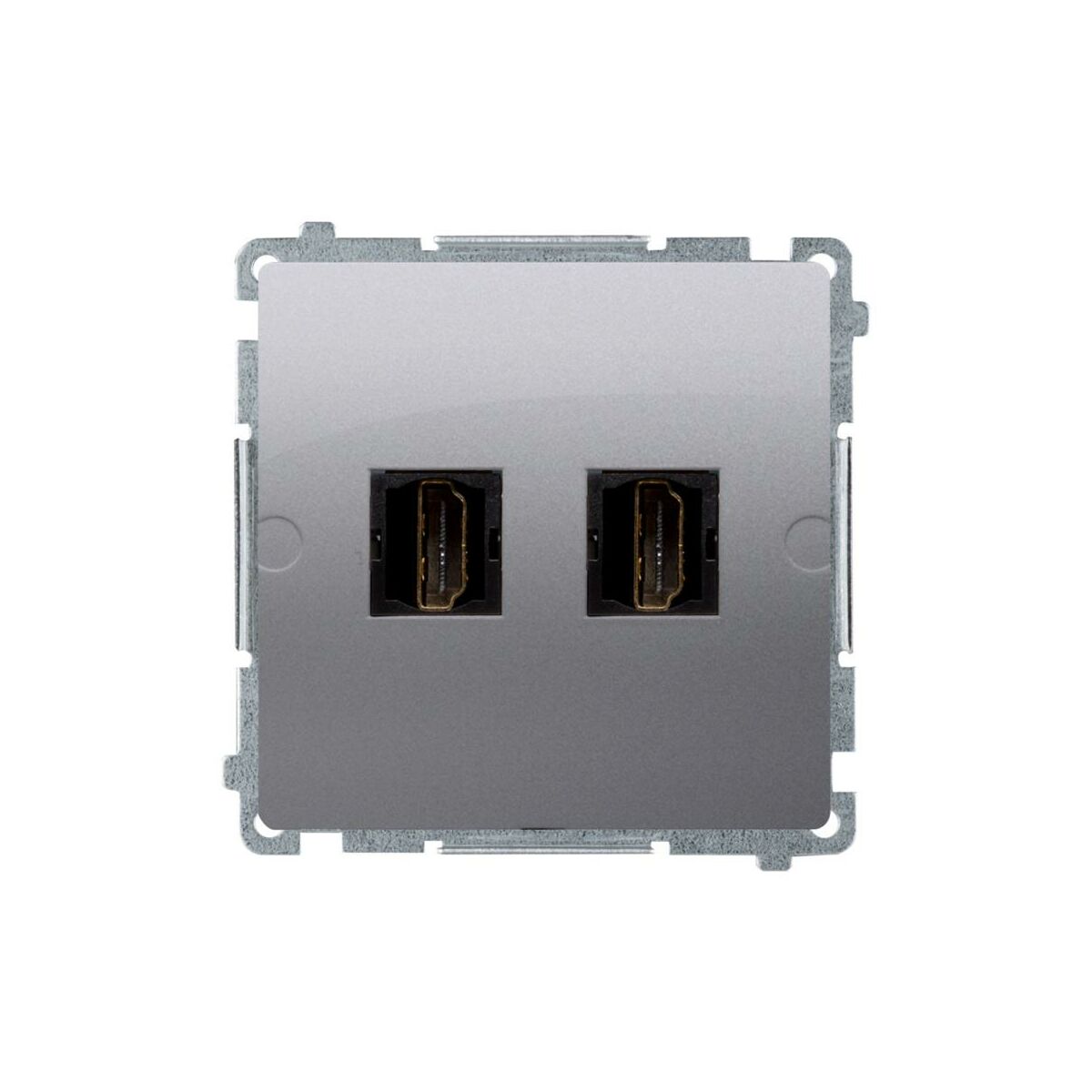 Kontakt Simon Gniazdo podwójne HDMI BASIC MODUŁ stal inox