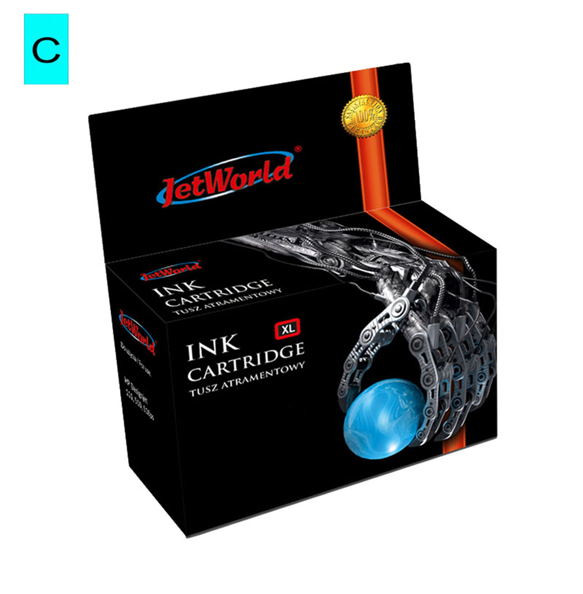 JetWorld Tusz Cyan EPSON T3472 zamiennik C13T34724010 JWI-E3472CN