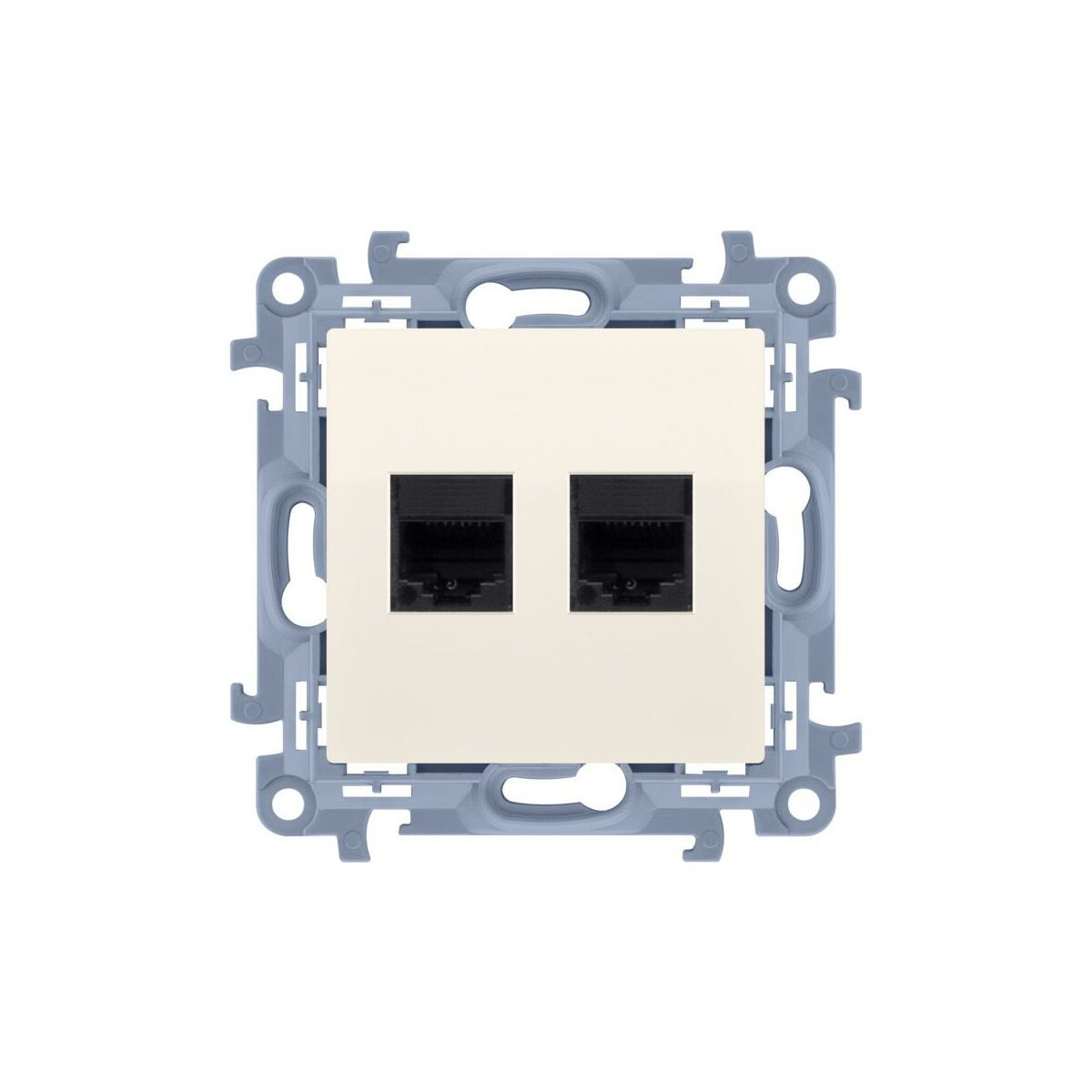 LEDart komputerowe RJ45 podwójne kremowe C52.01/41 Kontakt Simon10