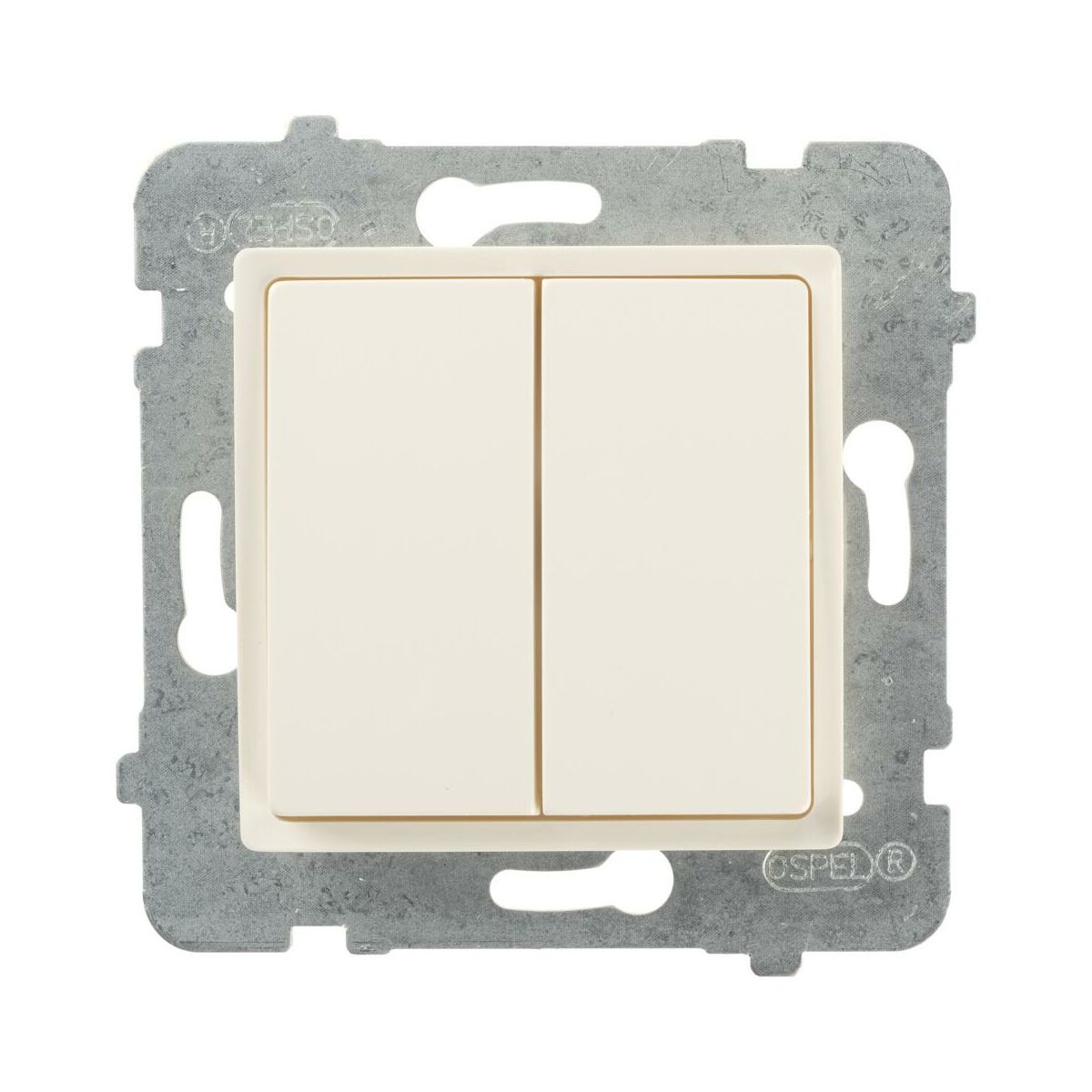 Polmark Włącznik schodowy podwójny ROSA krem