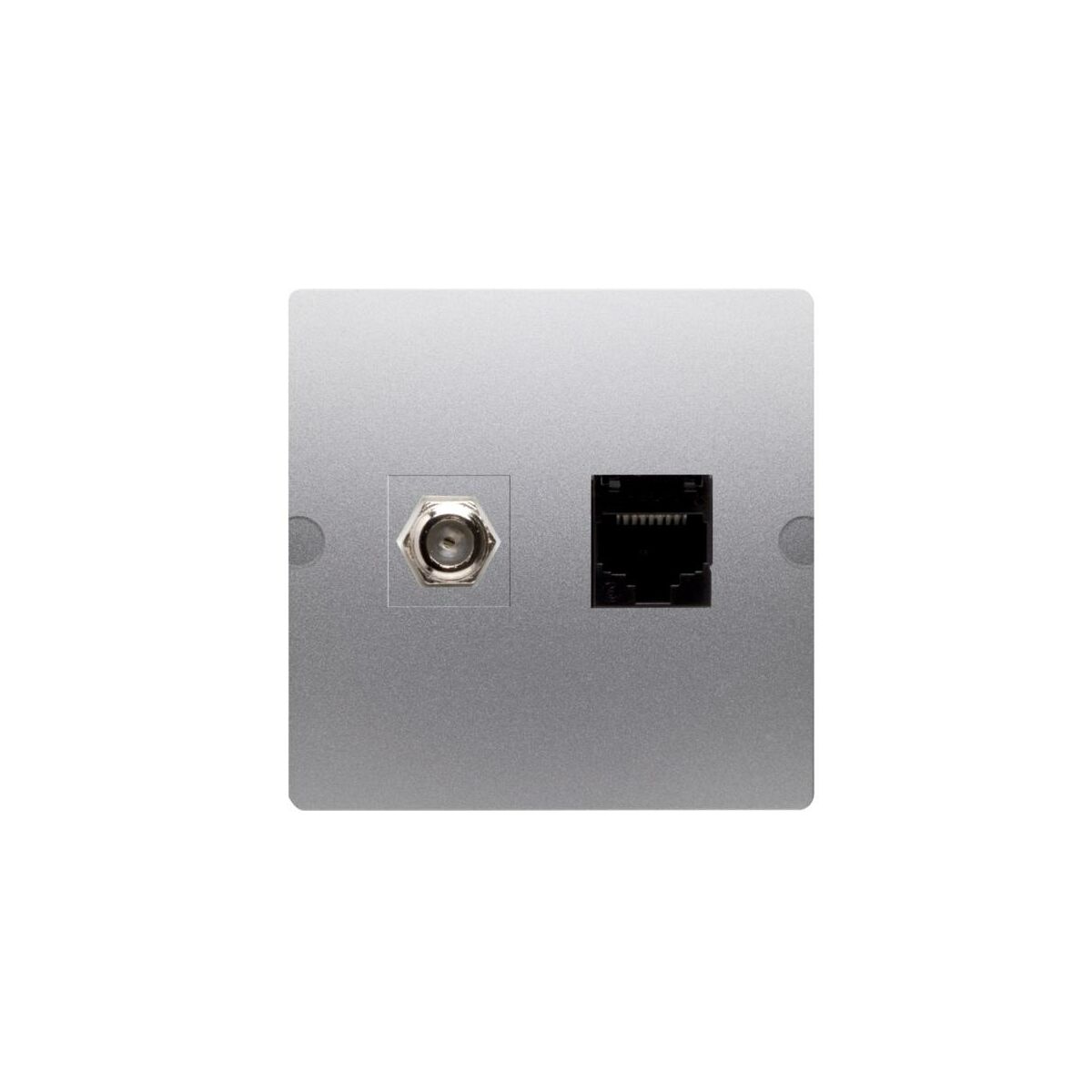 Kontakt Simon Gniazdo RTV/LAN BASIC inox
