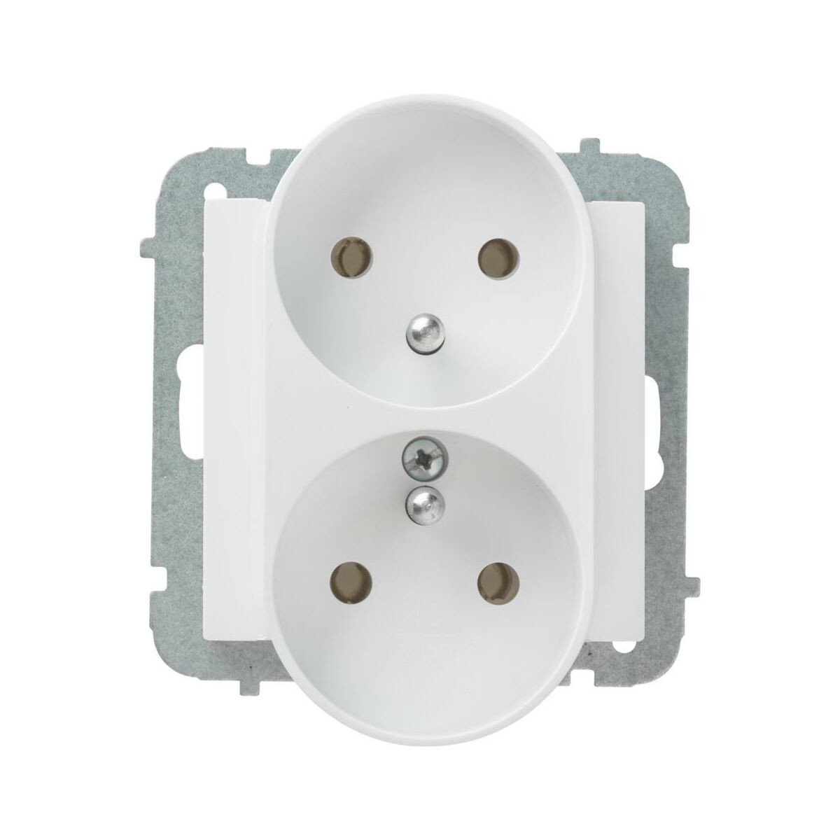 Gniazdo podwójne ASTORIA  biały  ELEKTRO-PLAST