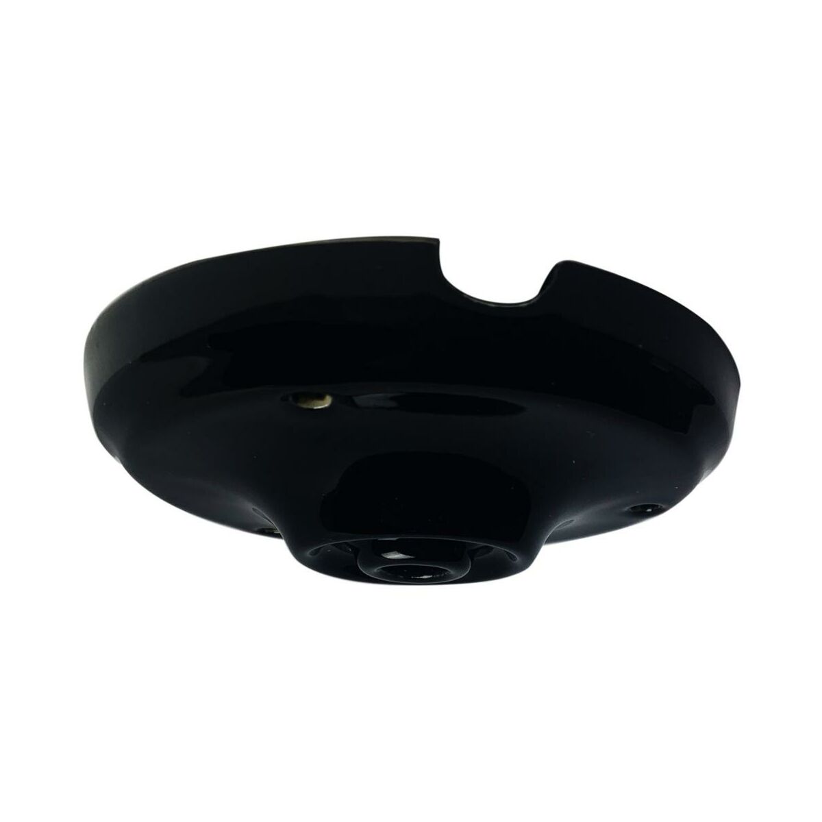 Podsufitka ceramiczna POJEDYNCZA E27 czarna LH0502