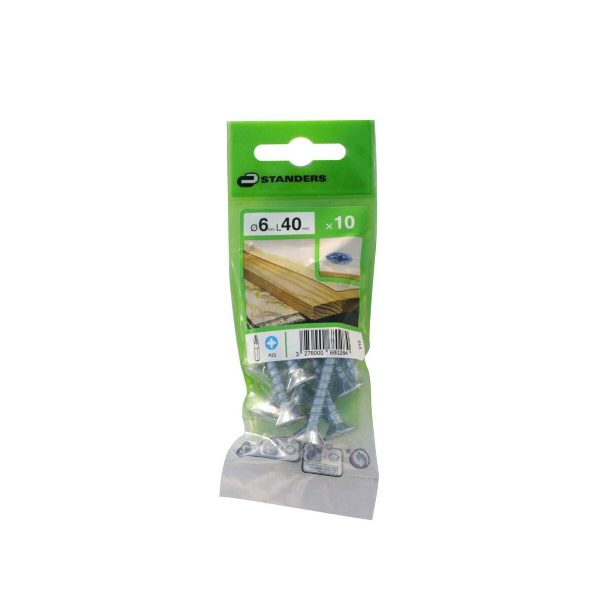Wkręt 6 x 40 mm 10 szt. Standers
