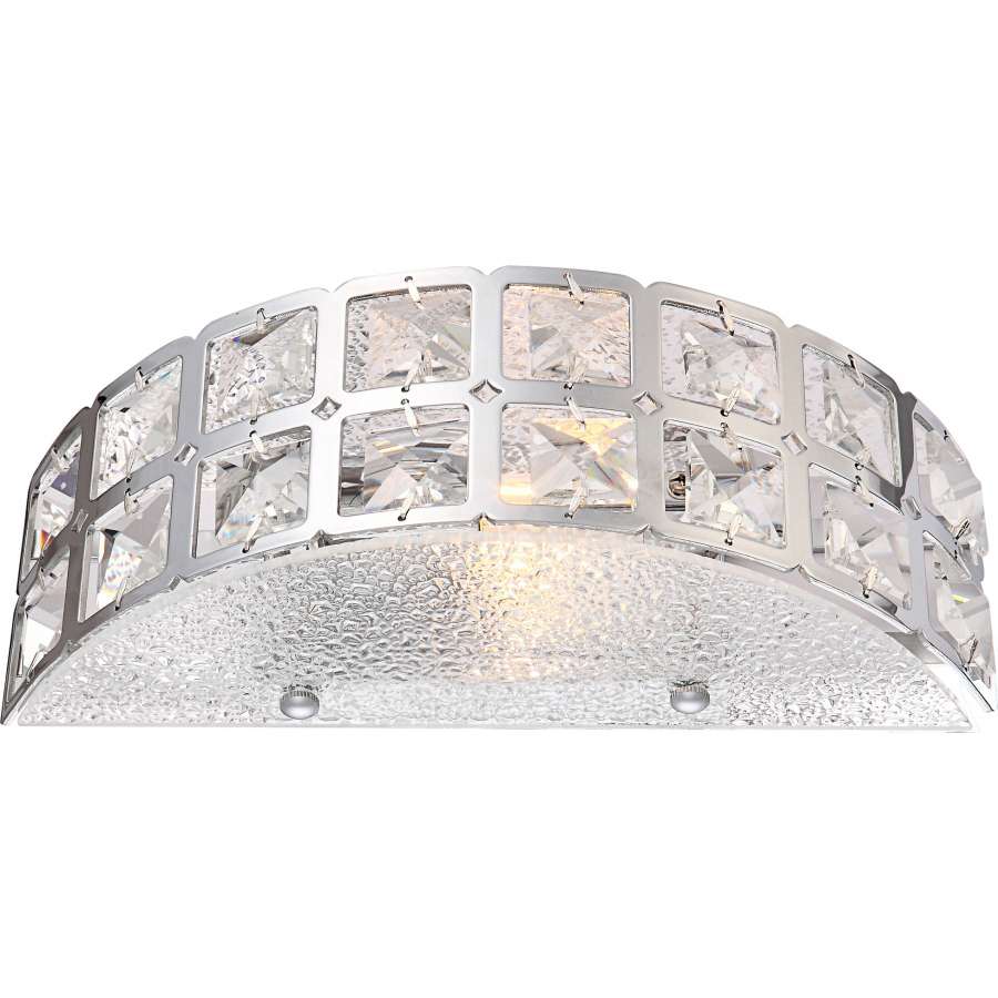 Kinkiet LAMPA ścienna ADRIANA 67030W Globo przyścienna OPRAWA glamour z kryształkami crystal przezroczysta
