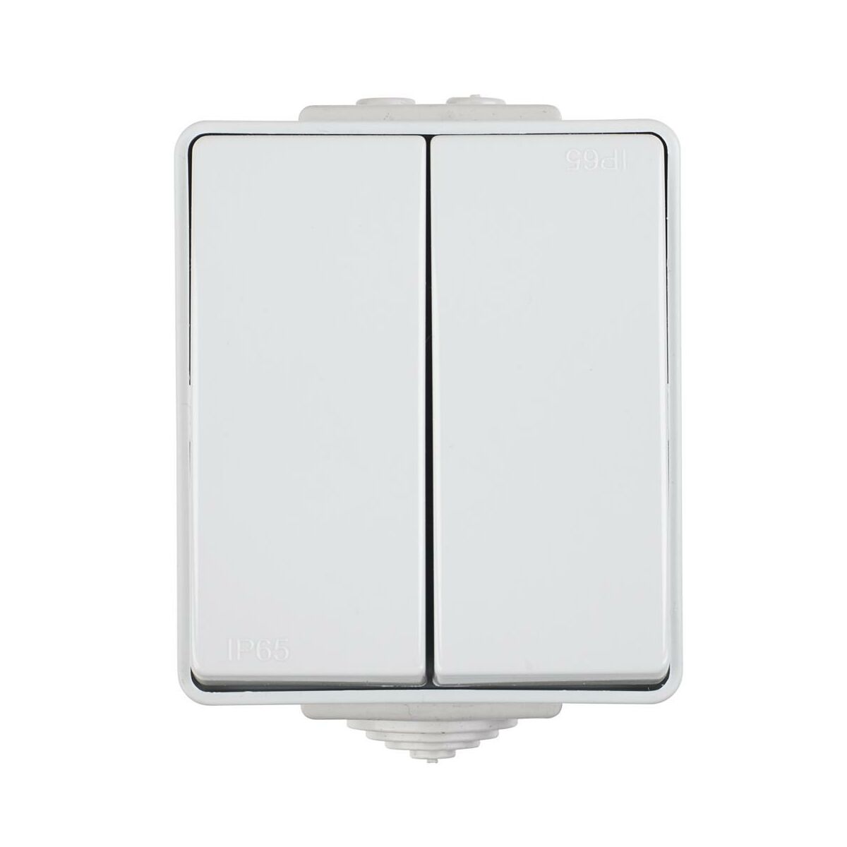 Efapel Włącznik podwójny SZARY IP65 WATERPROOF