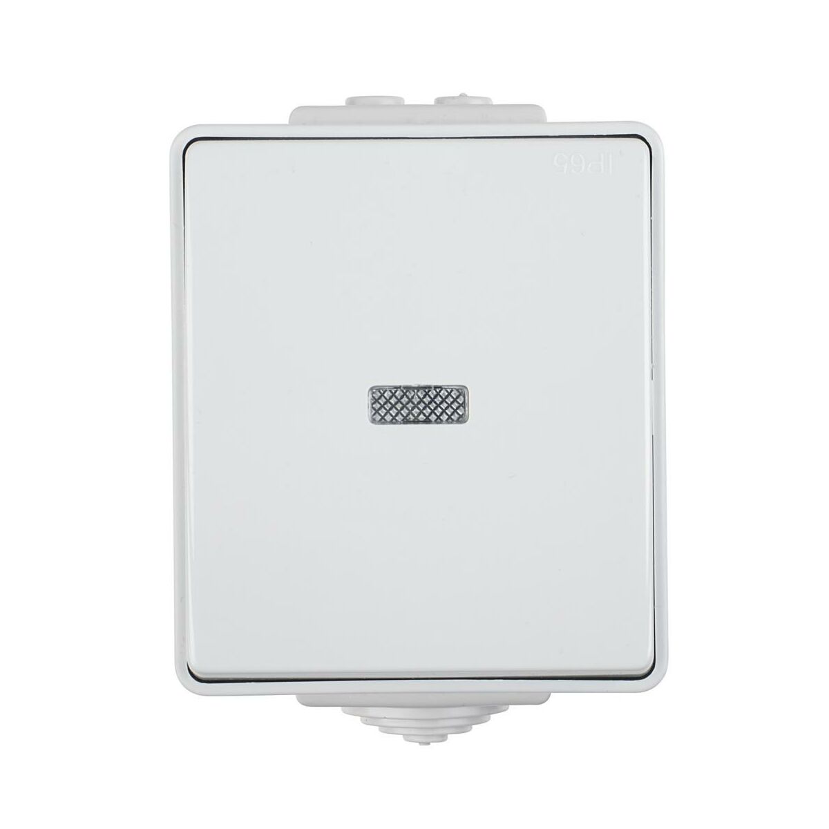 Efapel Włącznik schodowy Z PODŚWIETLENIEM SZARY IP65 WATERPROOF