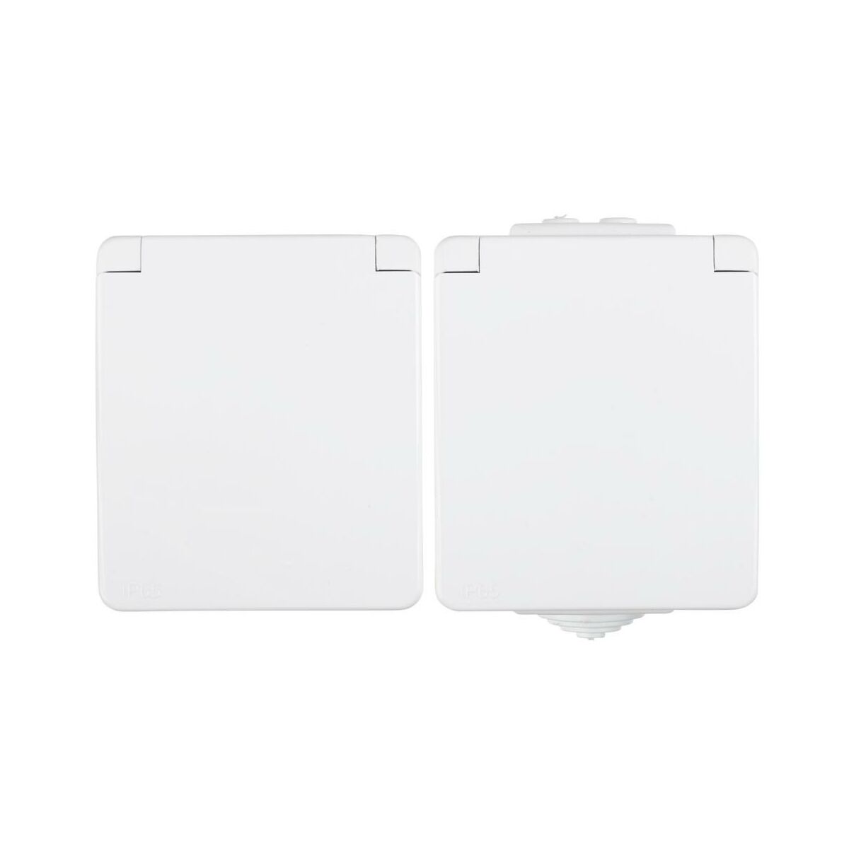Efapel Gniazdo podwójne BIAŁY IP65 WATERPROOF