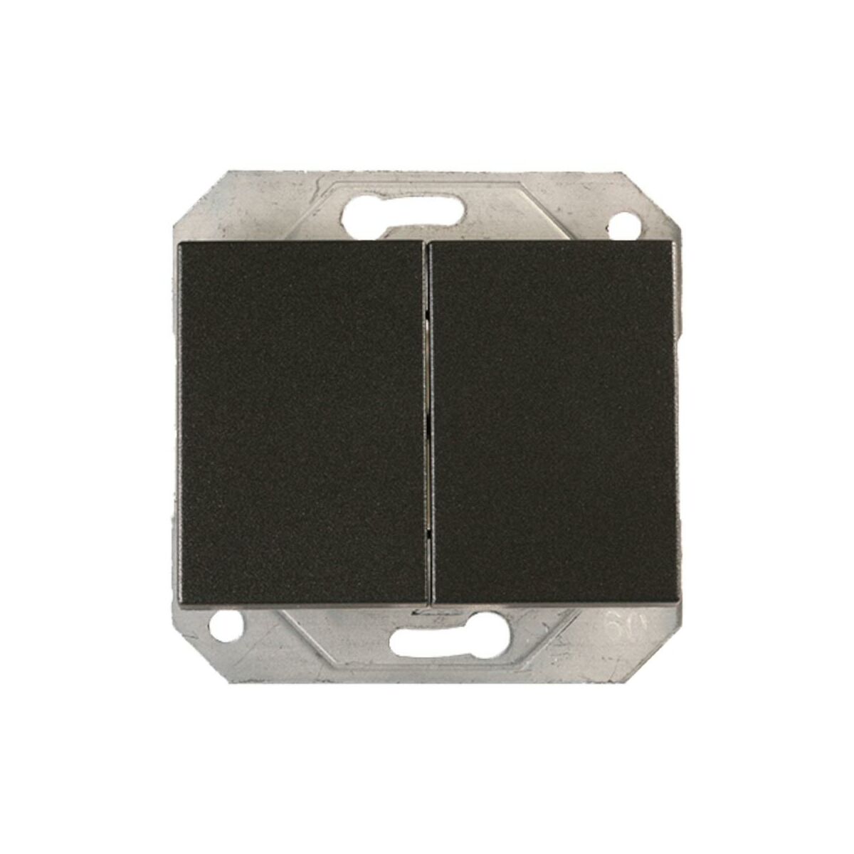 VILMA Włącznik podwójny schodowy grafitowy VILMA P(6+6)10-020-02GR